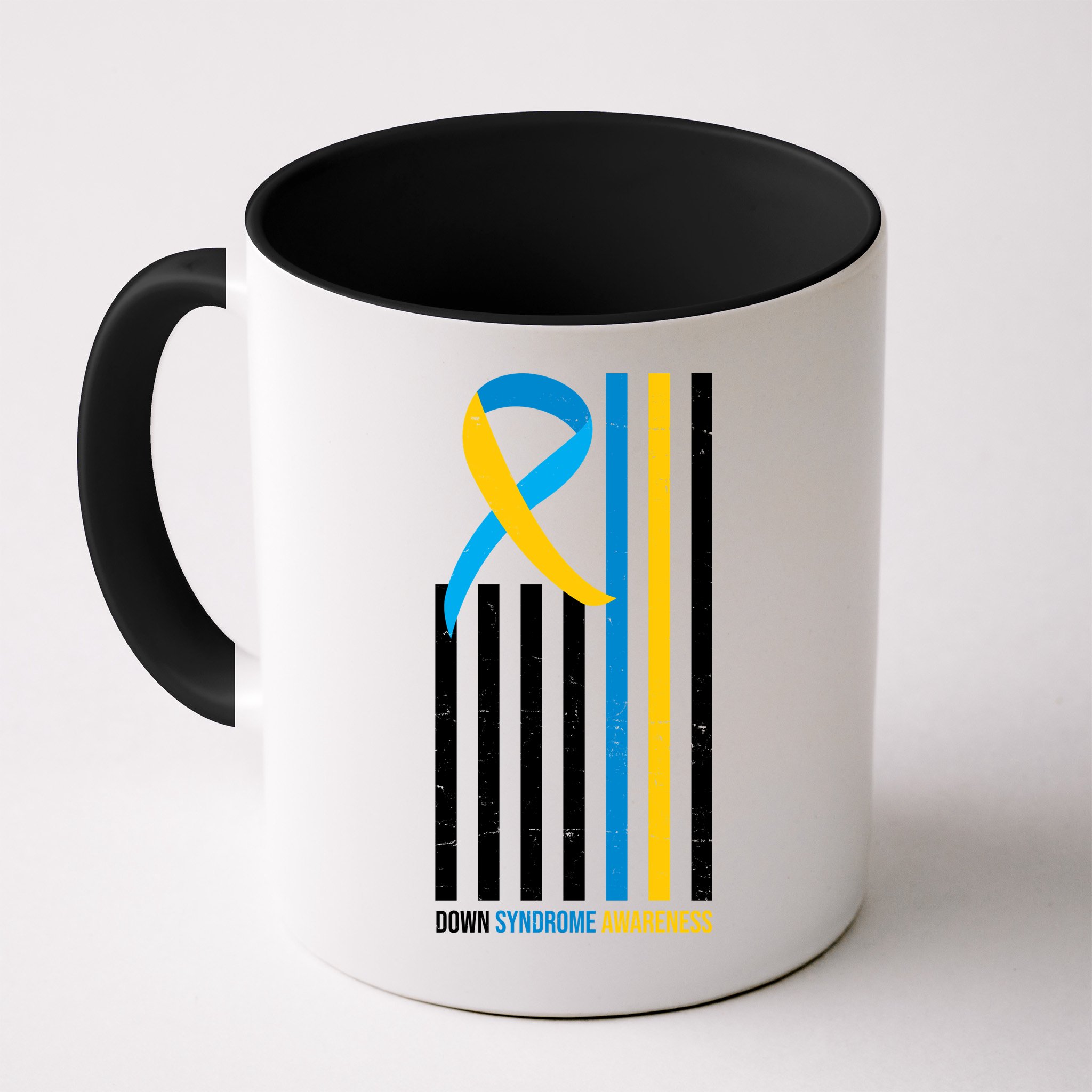 Down Syndrome Awareness Ribbon Flag Mug