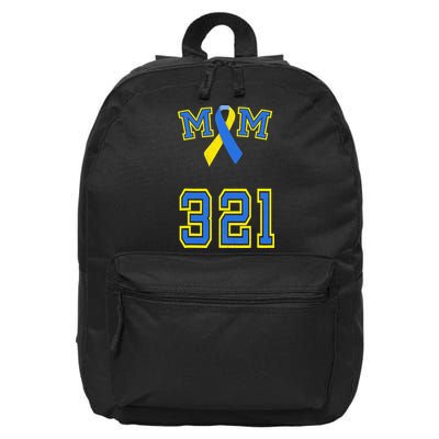 Down Syndrome Awareness Trisomy 21 Mom T 3 21 Month 16 in Basic Backpack