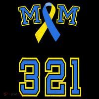 Down Syndrome Awareness Trisomy 21 Mom T 3 21 Month Poster