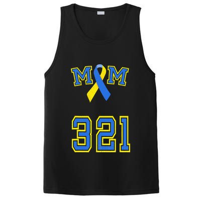 Down Syndrome Awareness Trisomy 21 Mom T 3 21 Month PosiCharge Competitor Tank