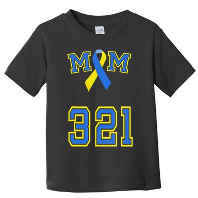 Down Syndrome Awareness Trisomy 21 Mom T 3 21 Month Toddler T-Shirt