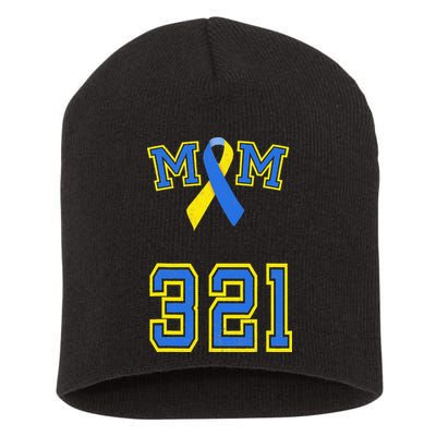 Down Syndrome Awareness Trisomy 21 Mom T 3 21 Month Short Acrylic Beanie