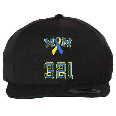 Down Syndrome Awareness Trisomy 21 Mom T 3 21 Month Wool Snapback Cap