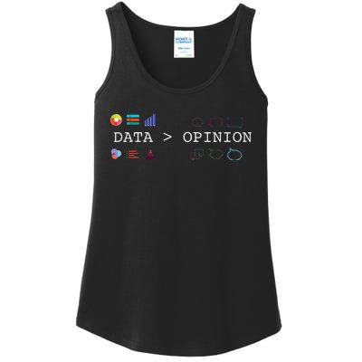 Data Science And Statistics Data Is Greater Than Opinion Ladies Essential Tank