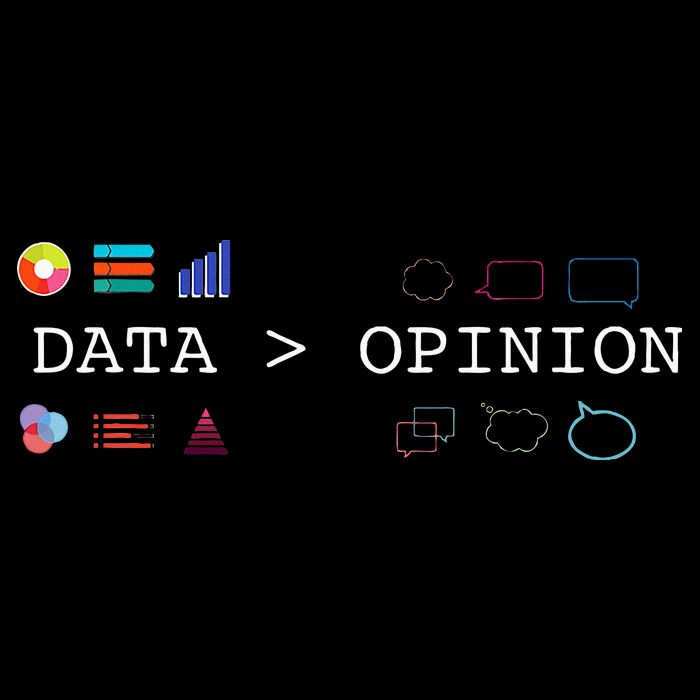 Data Science And Statistics Data Is Greater Than Opinion Cropped Pullover Crew