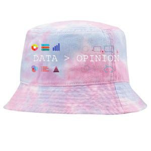 Data Science And Statistics Data Is Greater Than Opinion Tie-Dyed Bucket Hat