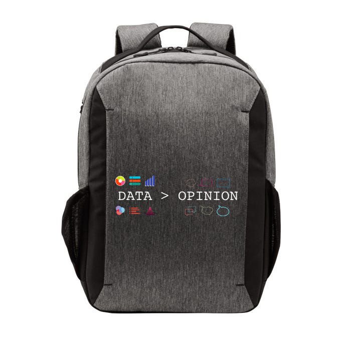 Data Science And Statistics Data Is Greater Than Opinion Vector Backpack