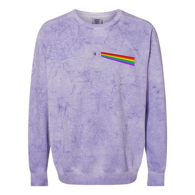 Dark Side Acid House Psychedelic Vibes Design Colorblast Crewneck Sweatshirt