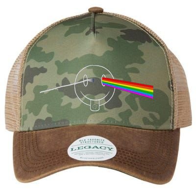 Dark Side Acid House Psychedelic Vibes Design Legacy Tie Dye Trucker Hat