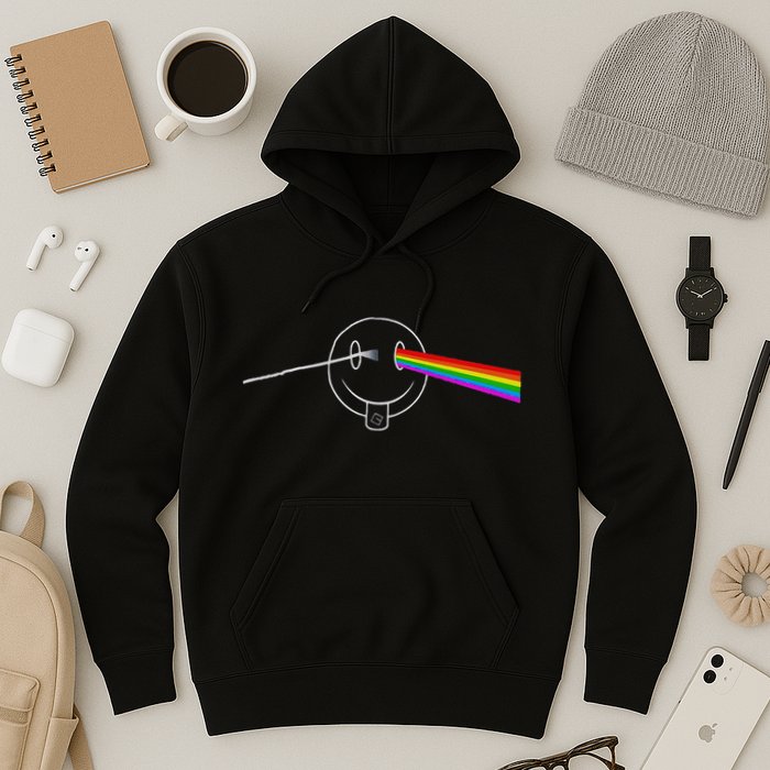 Dark Side Acid House Psychedelic Vibes Design Hoodie