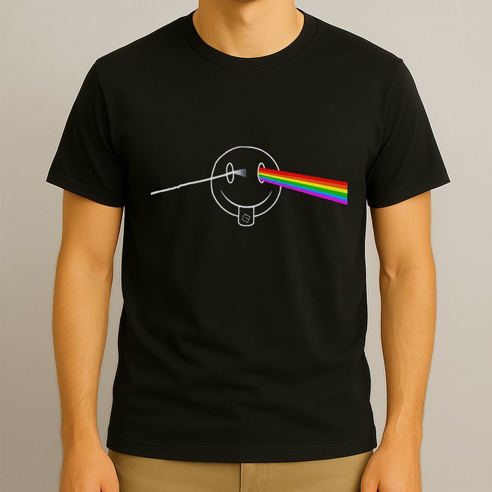 Dark Side Acid House Psychedelic Vibes Design T-Shirt