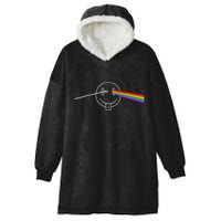 Dark Side Acid House Psychedelic Vibes Design Hooded Wearable Blanket