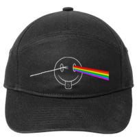 Dark Side Acid House Psychedelic Vibes Design 7-Panel Snapback Hat