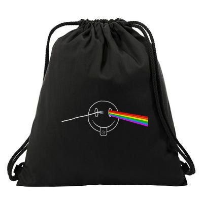 Dark Side Acid House Psychedelic Vibes Design Drawstring Bag