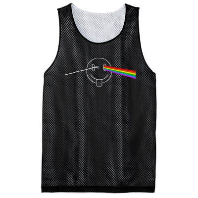 Dark Side Acid House Psychedelic Vibes Design Mesh Reversible Basketball Jersey Tank