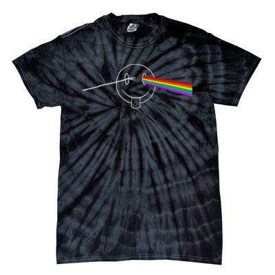 Dark Side Acid House Psychedelic Vibes Design Tie-Dye T-Shirt