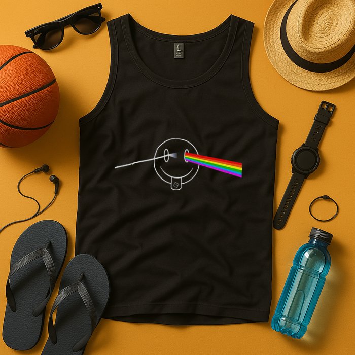 Dark Side Acid House Psychedelic Vibes Design Tank Top