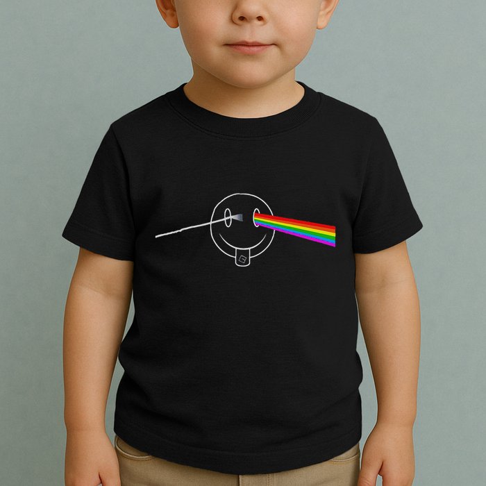 Dark Side Acid House Psychedelic Vibes Design Toddler T-Shirt