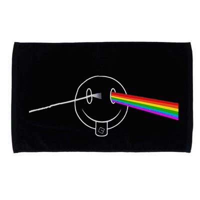 Dark Side Acid House Psychedelic Vibes Design Microfiber Hand Towel