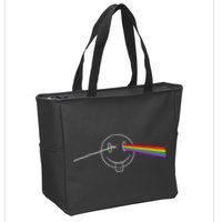 Dark Side Acid House Psychedelic Vibes Design Zip Tote Bag