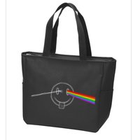 Dark Side Acid House Psychedelic Vibes Design Zip Tote Bag