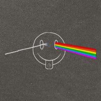 Dark Side Acid House Psychedelic Vibes Design Cotton Canvas Backpack
