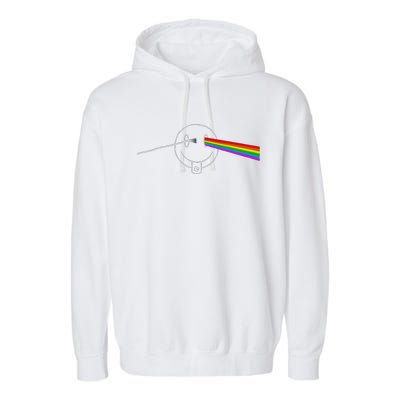 Dark Side Acid House Psychedelic Vibes Design Garment-Dyed Fleece Hoodie