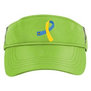 Down Syndrome Awareness Ribbon Adult Drive Performance Visor