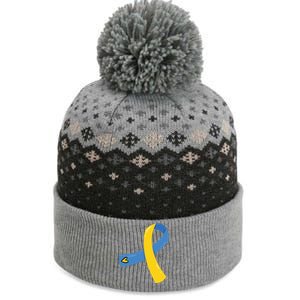 Down Syndrome Awareness Ribbon The Baniff Cuffed Pom Beanie