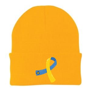 Down Syndrome Awareness Ribbon Knit Cap Winter Beanie