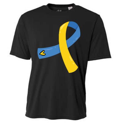 Down Syndrome Awareness Ribbon Cooling Performance Crew T-Shirt