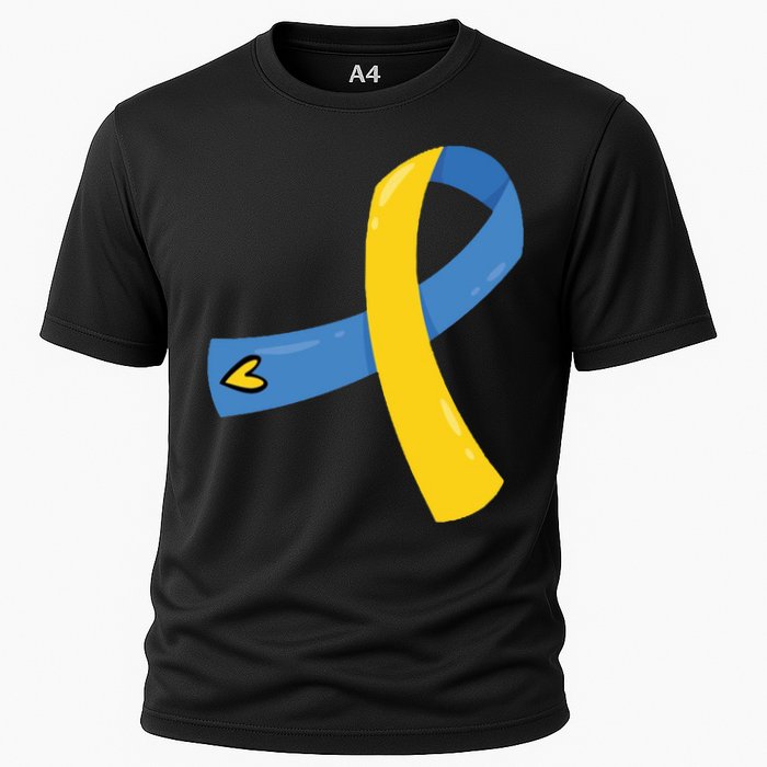 Down Syndrome Awareness Ribbon Cooling Performance Crew T-Shirt