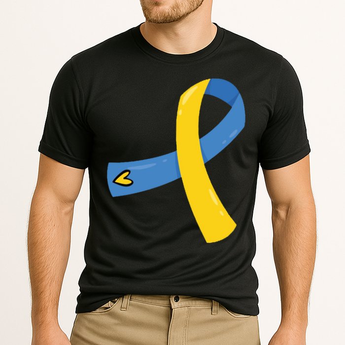 Down Syndrome Awareness Ribbon Cooling Performance Crew T-Shirt