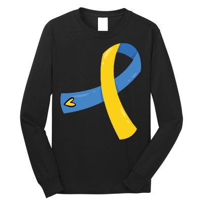 Down Syndrome Awareness Ribbon Long Sleeve Shirt