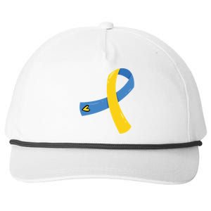 Down Syndrome Awareness Ribbon Snapback Five-Panel Rope Hat