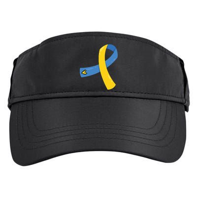 Down Syndrome Awareness Ribbon Adult Drive Performance Visor