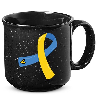 Down Syndrome Awareness Ribbon 15oz Campfire Ceramic Mug