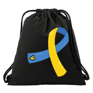 Down Syndrome Awareness Ribbon Drawstring Bag