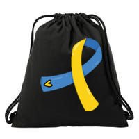 Down Syndrome Awareness Ribbon Drawstring Bag