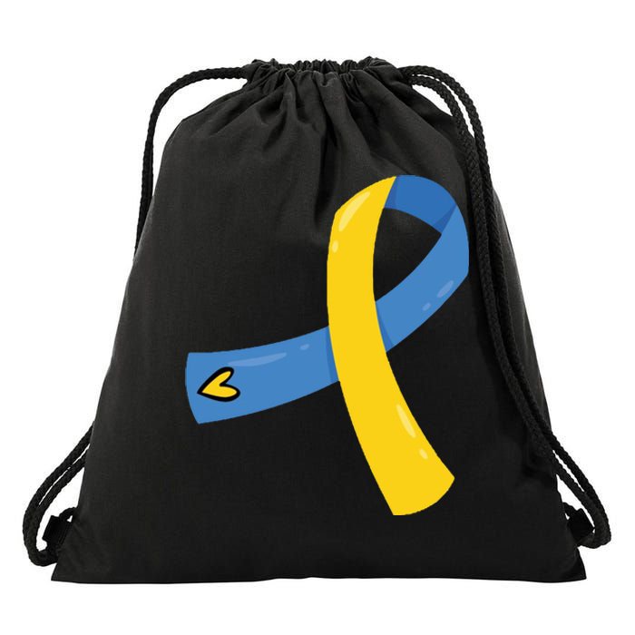 Down Syndrome Awareness Ribbon Drawstring Bag