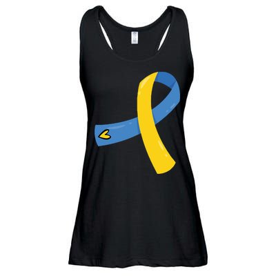 Down Syndrome Awareness Ribbon Ladies Essential Flowy Tank