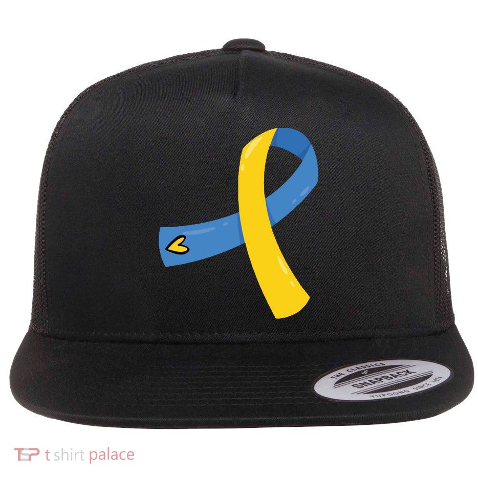Down Syndrome Awareness Ribbon Flatbill Hat
