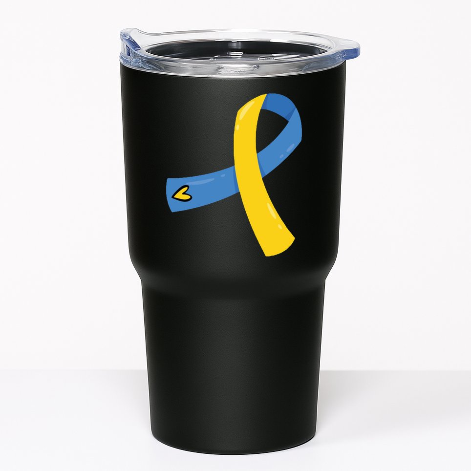 Down Syndrome Awareness Ribbon Tumbler