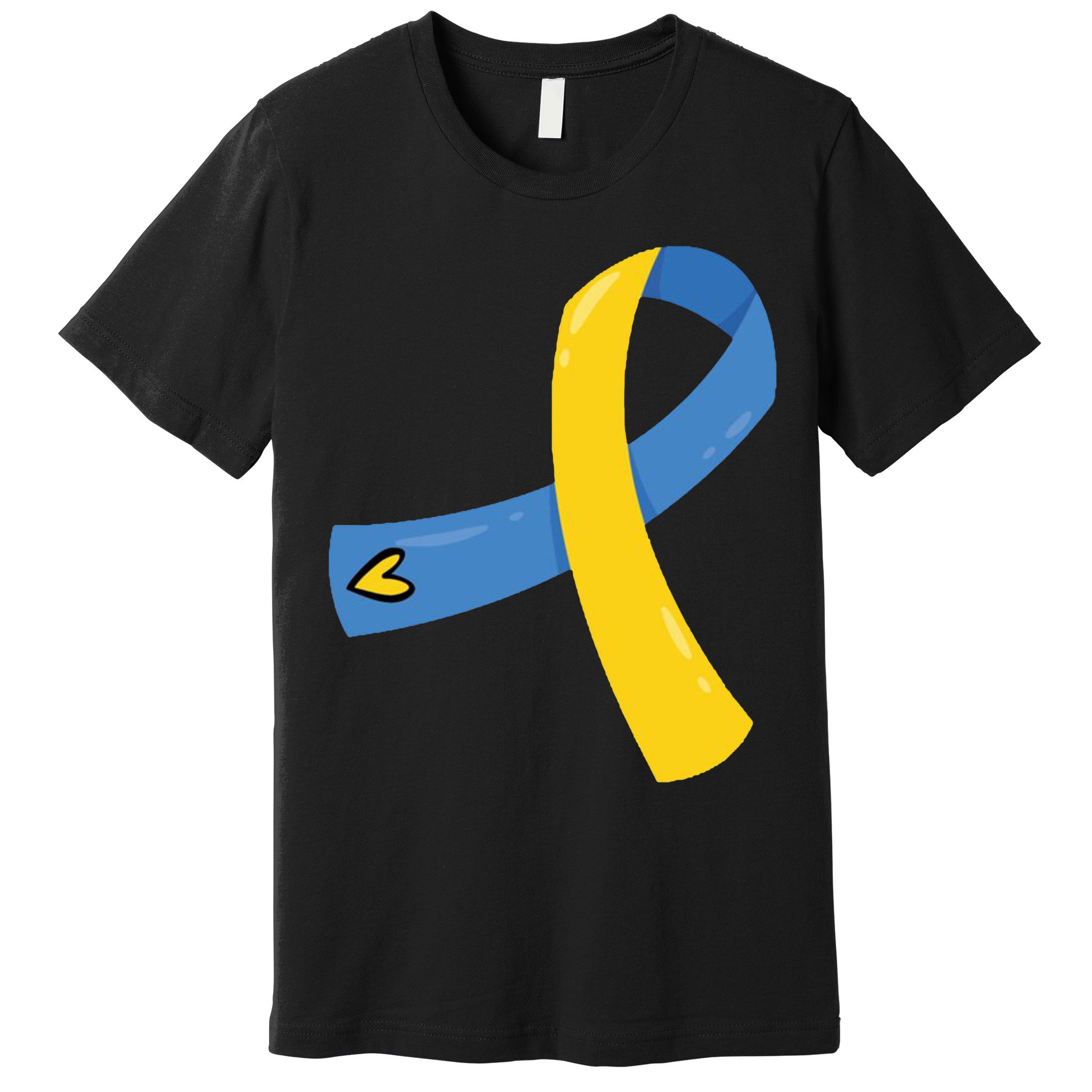 Down Syndrome Awareness Ribbon Premium T-Shirt