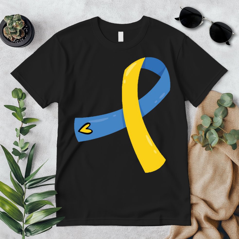 Down Syndrome Awareness Ribbon Premium T-Shirt
