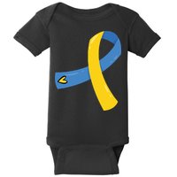 Down Syndrome Awareness Ribbon Baby Bodysuit