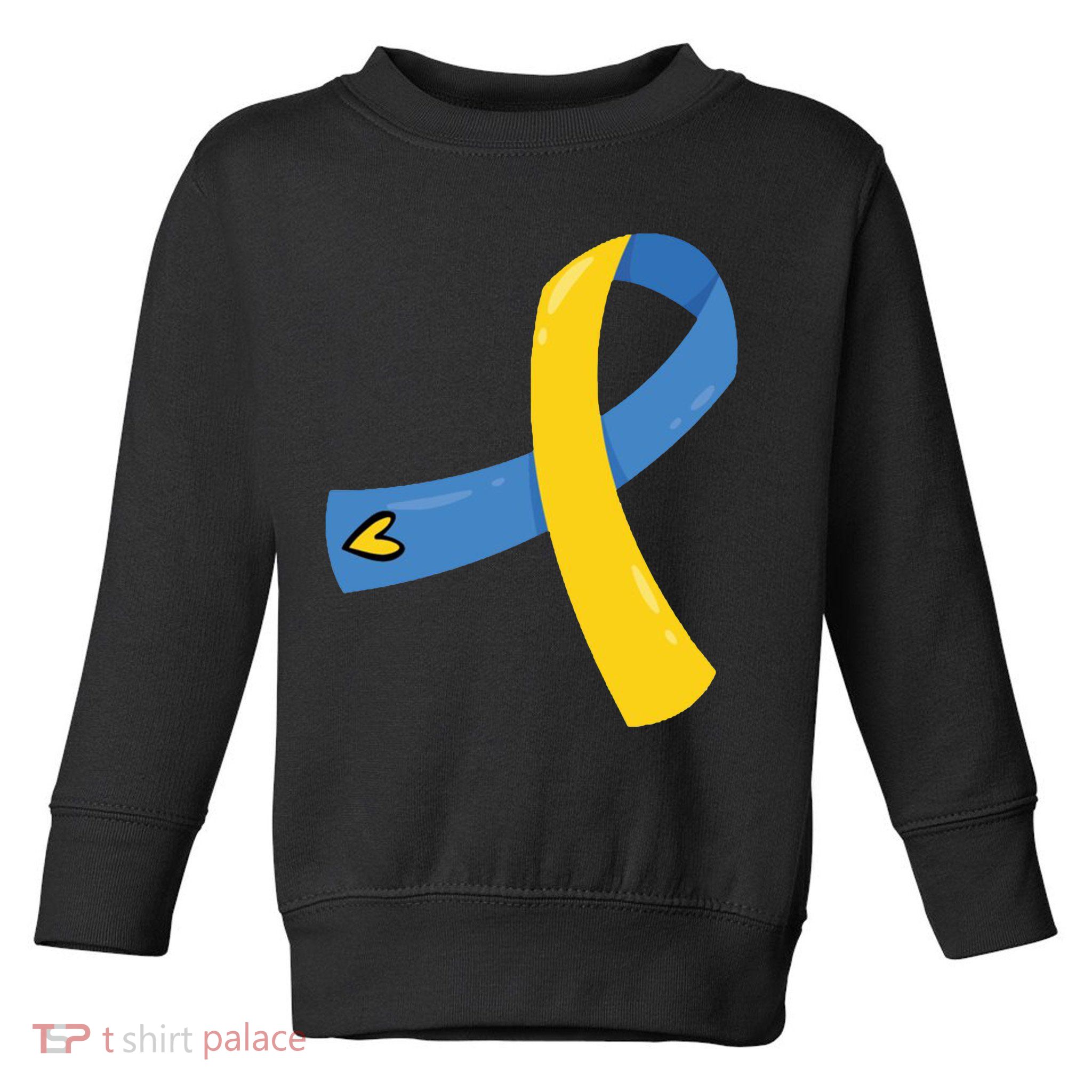 Down Syndrome Awareness Ribbon Toddler Sweatshirt