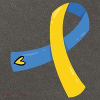 Down Syndrome Awareness Ribbon Cotton Canvas Backpack
