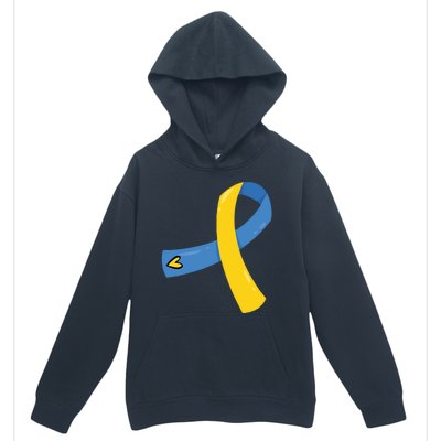 Down Syndrome Awareness Ribbon Urban Pullover Hoodie