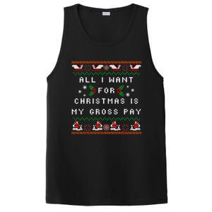 Dear Santa All I Want For Christmas Is My Gross Pay Xmas PosiCharge Competitor Tank